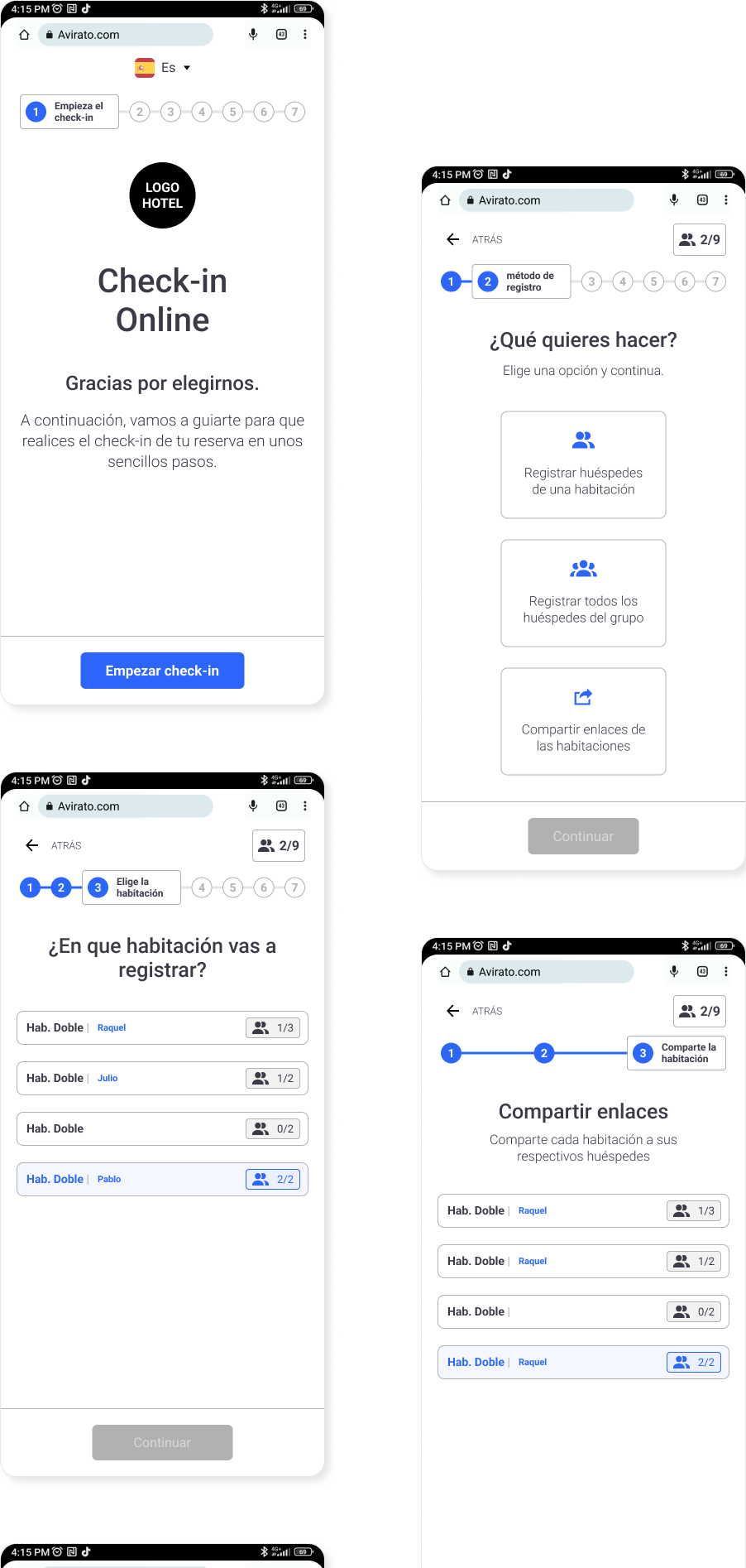 user flow app design
