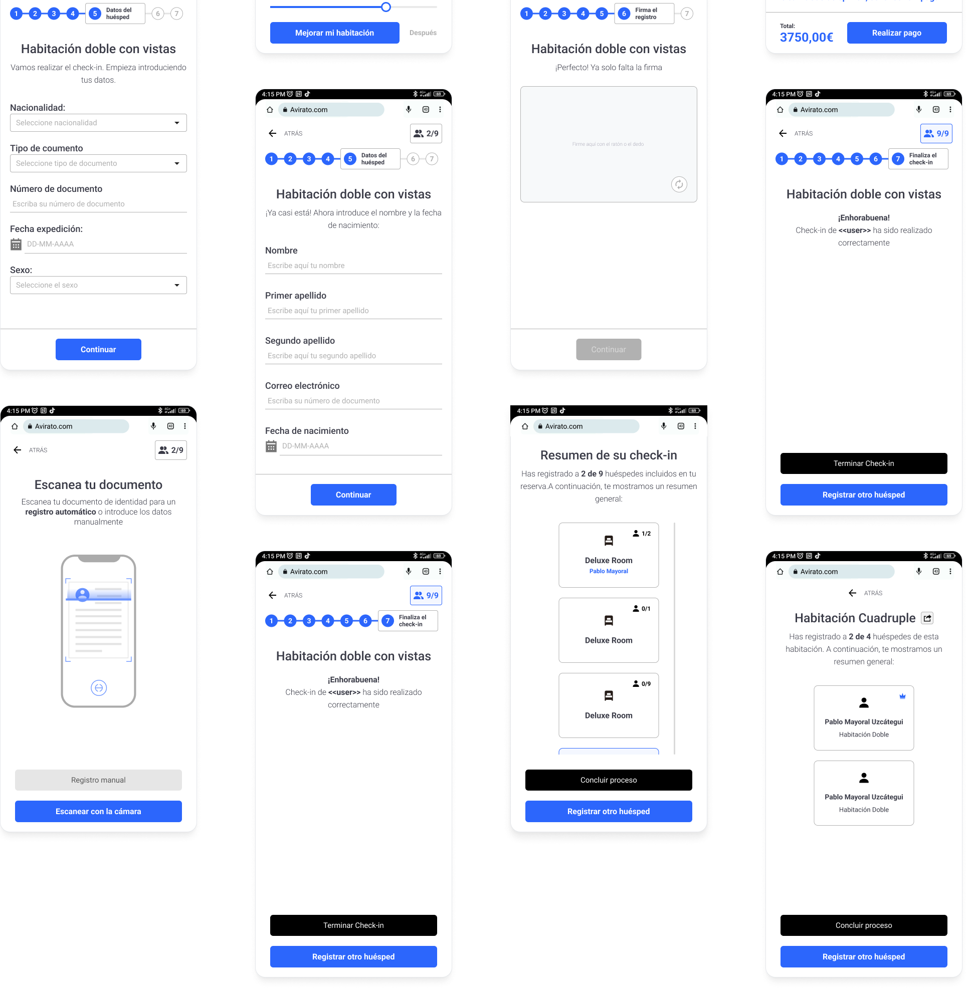 user flow app design
