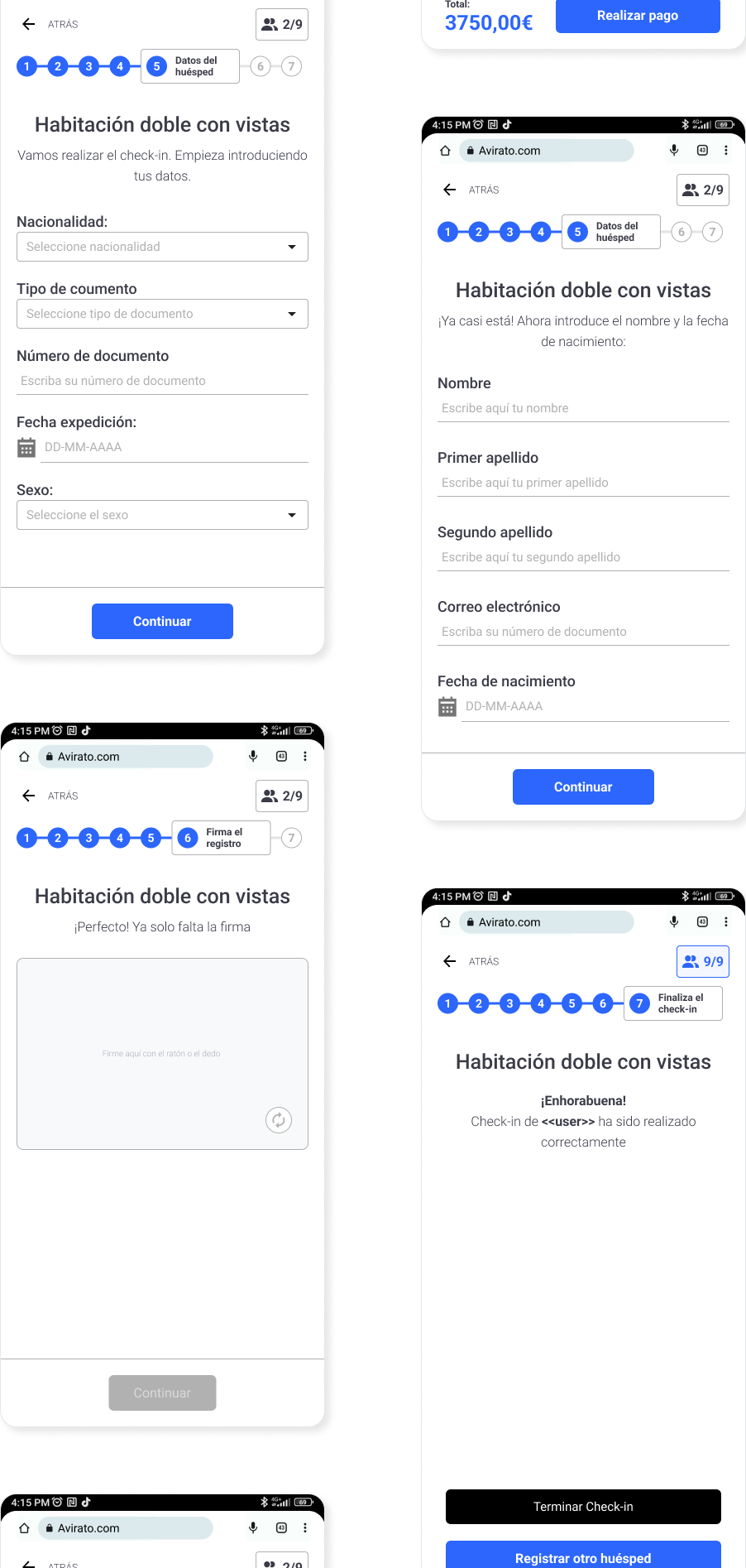user flow app design