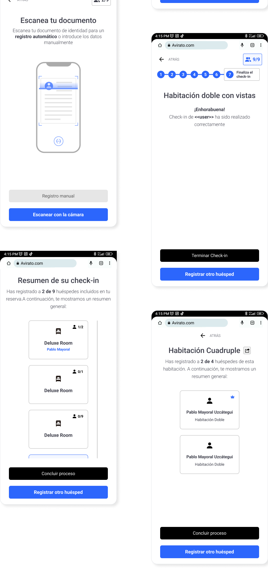 user flow app design