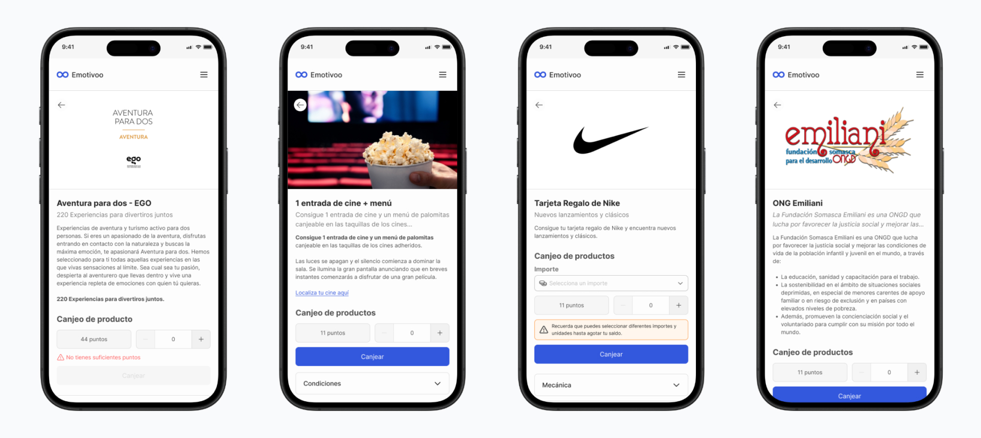Reward detail and redemption view
